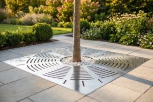 stainless steel tree grates for a municipal or landscape project