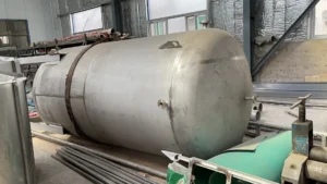 Horizontal stainless steel pressure vessel for gas supply in shielded welding process – ZEMSS industrial fabrication China