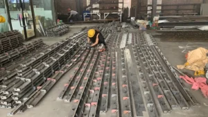 custom welded steel assembly for industrial fabrication and mechanical equipment manufacturing