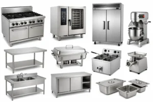 stainless steel catering and kitchen equipment for commercial food service applications