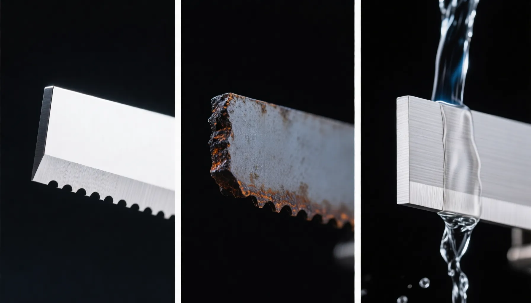 Laser vs plasma vs waterjet cut edge quality comparison on stainless steel