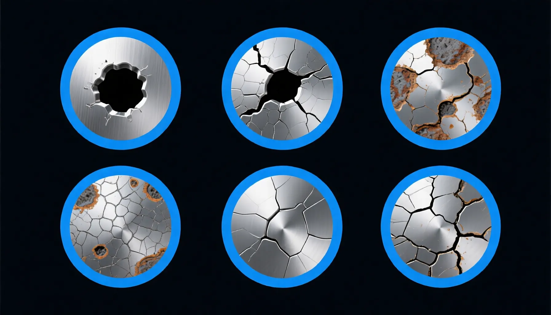 Six types of stainless steel corrosion illustrated scientific comparison