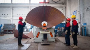 Large stainless steel cone bottom silo industrial hopper customized processing
