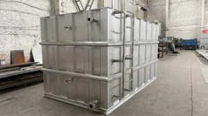 TIG and MIG welding station for stainless steel structural fabrication with certified welders