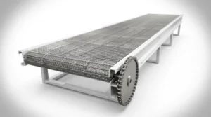 Food grade stainless steel belt conveyor system for food processing production line