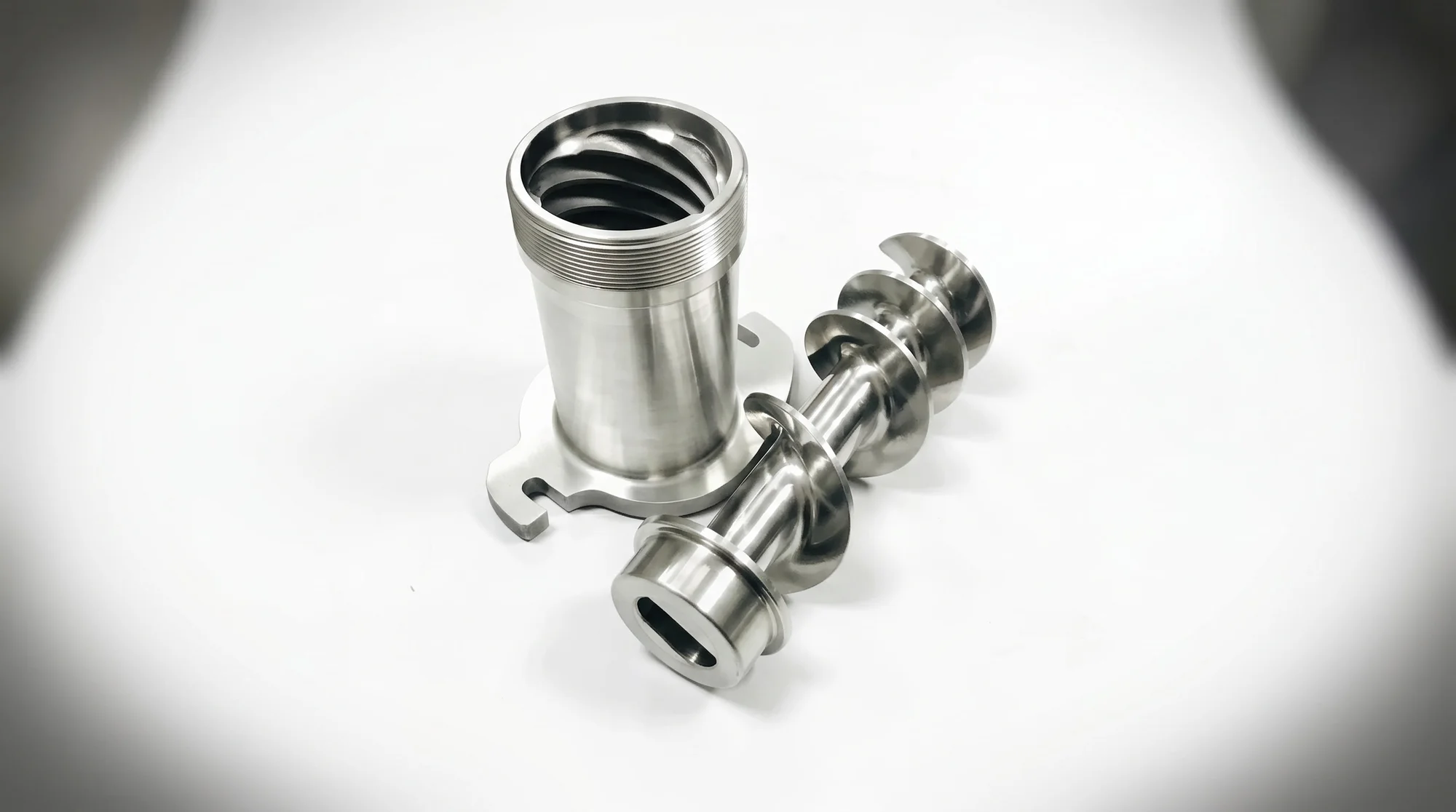 Assorted stainless steel sanitary fittings clamps gaskets and connectors for pharmaceutical equipment