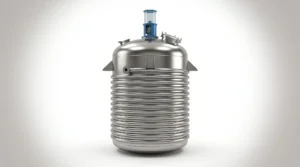 316L stainless steel chemical reactor vessel with agitator for industrial synthesis and processing