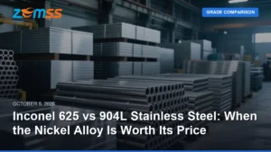 Inconel 625 vs 904L Stainless Steel: When the Nickel Alloy Is Worth Its Price - zemsteel article cover